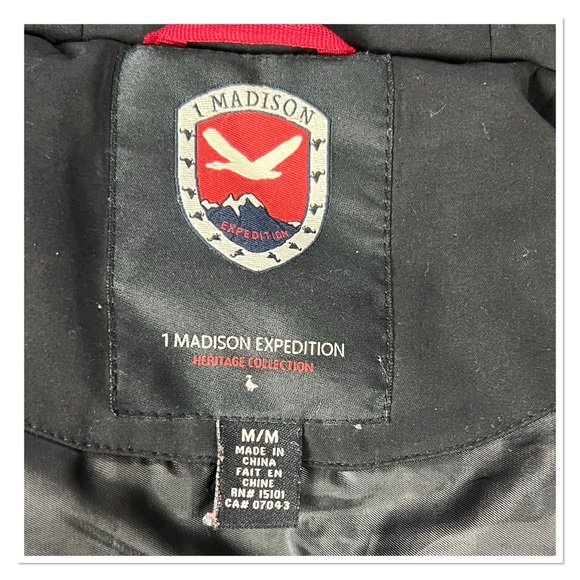 1 MADISON Expedition Parka Jacket with Faux Fur Hood - Picture 6 of 13